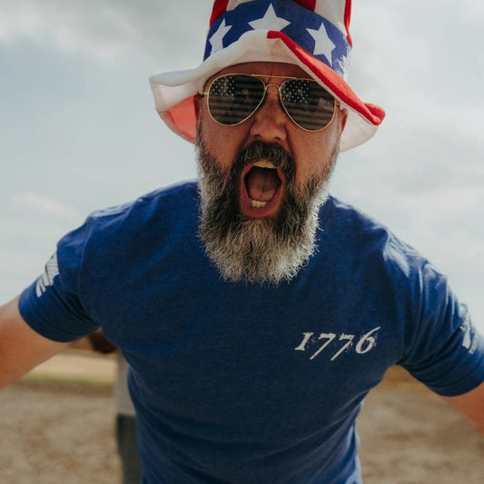 Grunt Style 1776 Flag T-Shirt - Royal