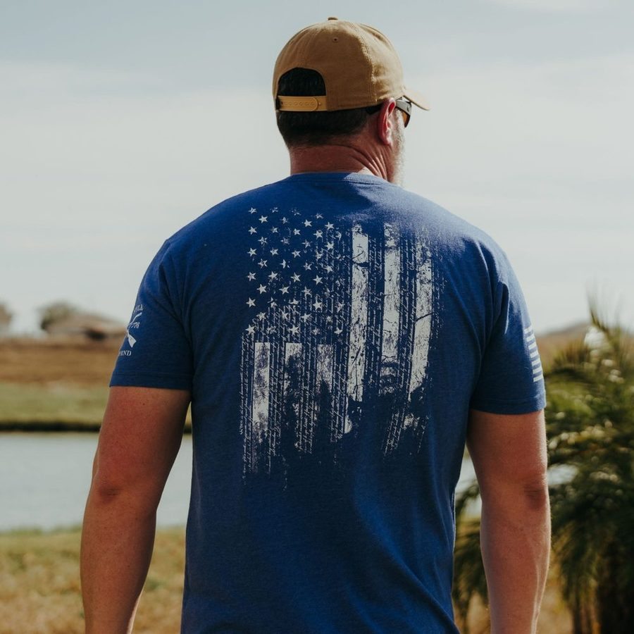 Grunt Style 1776 Flag T-Shirt - Royal