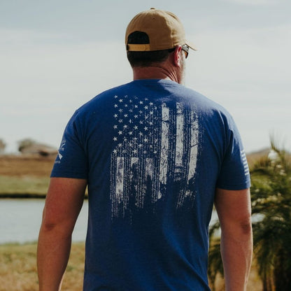 Grunt Style 1776 Flag T-Shirt - Royal