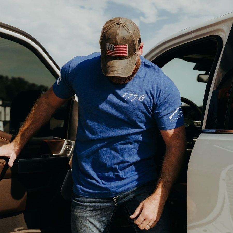 Grunt Style 1776 Flag T-Shirt - Royal