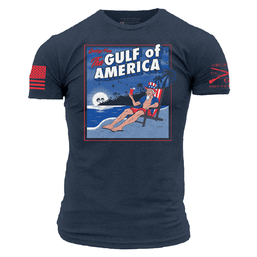 Grunt Style Greetings From The Gulf Of America T-Shirt - Midnight Navy