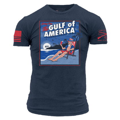 Grunt Style Greetings From The Gulf Of America T-Shirt - Midnight Navy