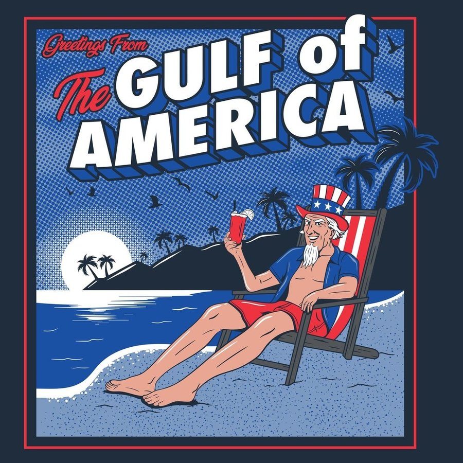 Grunt Style Greetings From The Gulf Of America T-Shirt - Midnight Navy