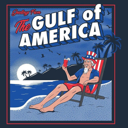 Grunt Style Greetings From The Gulf Of America T-Shirt - Midnight Navy