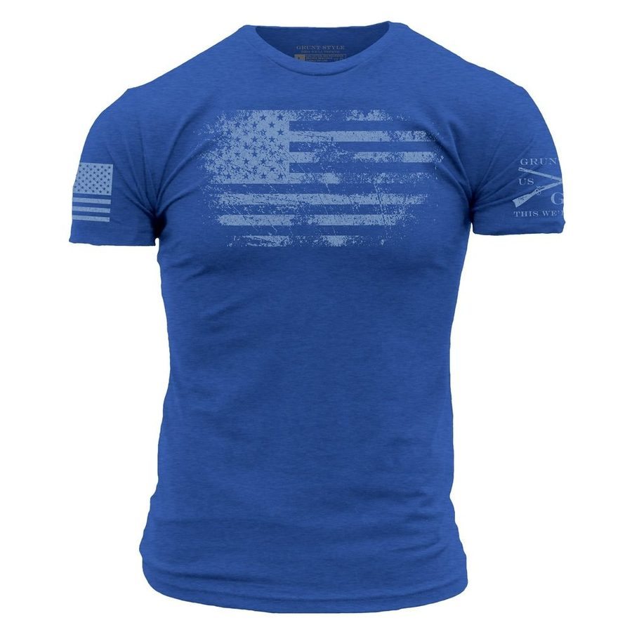 Grunt Style Vintage American T-Shirt - Royal