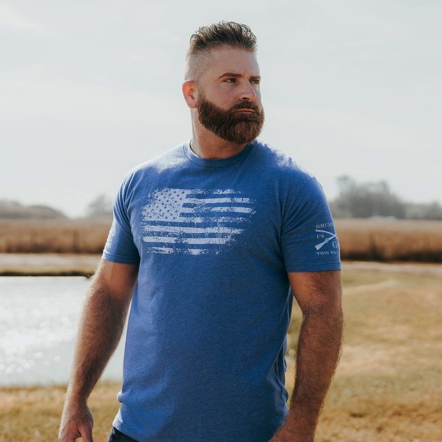 Grunt Style Vintage American T-Shirt - Royal