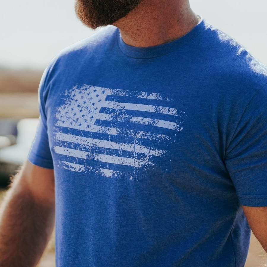 Grunt Style Vintage American T-Shirt - Royal