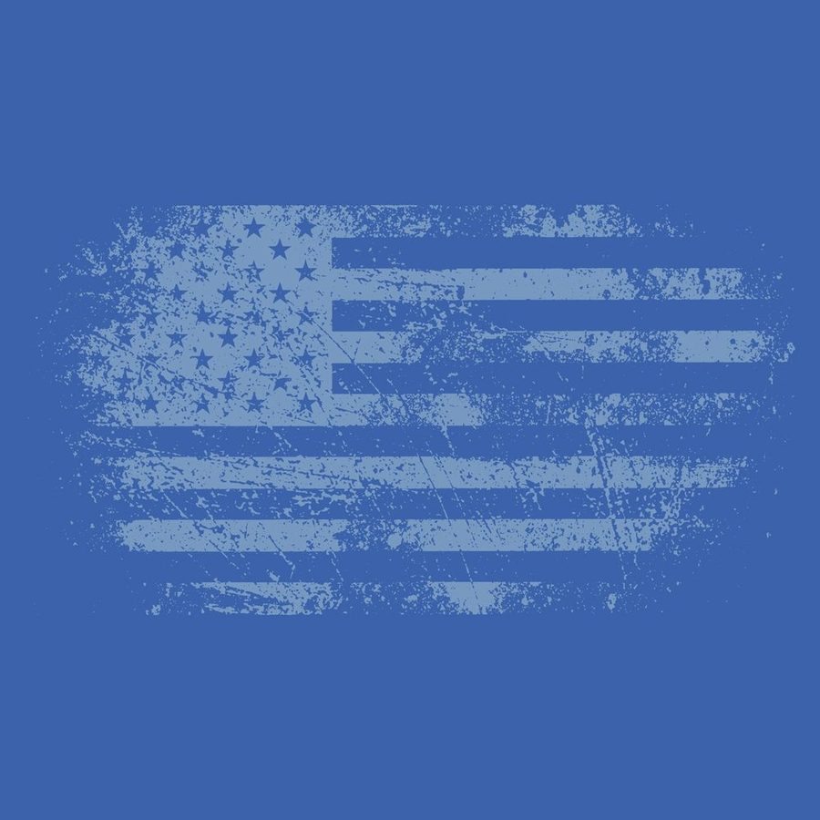 Grunt Style Vintage American T-Shirt - Royal