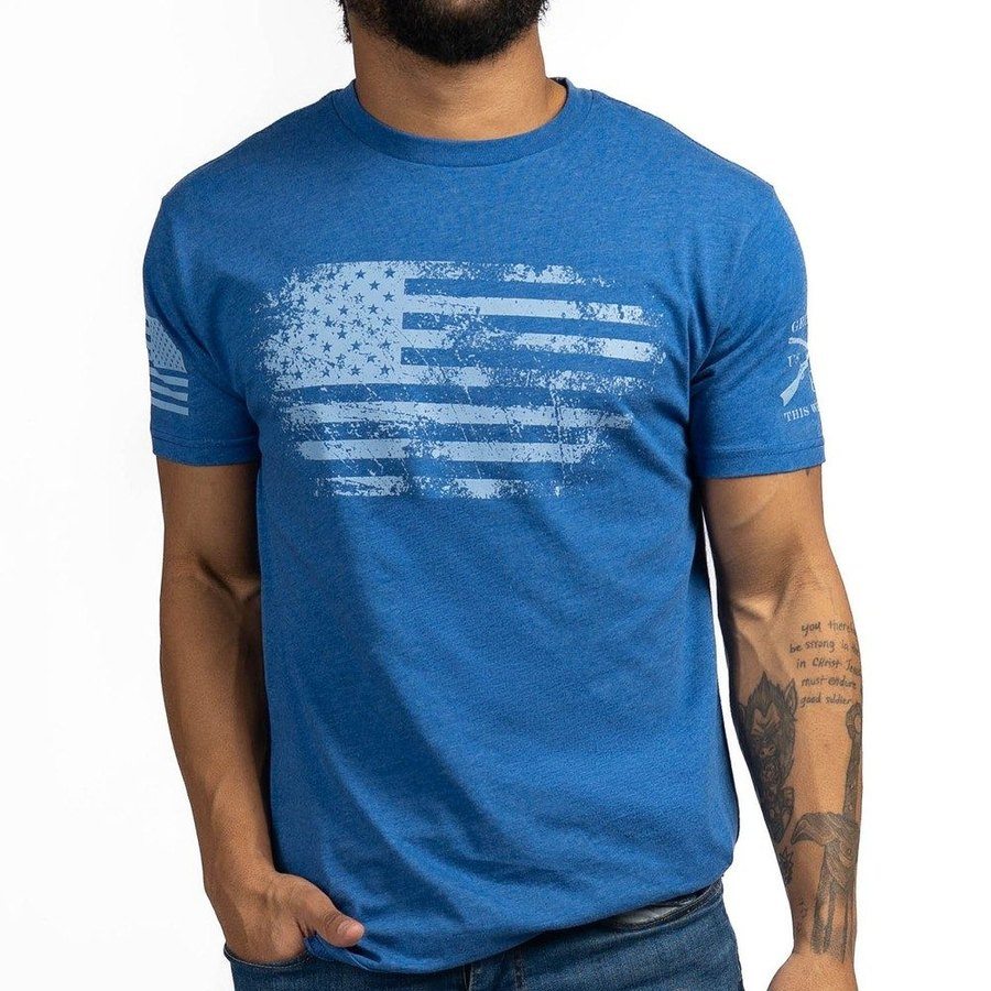 Grunt Style Vintage American T-Shirt - Royal