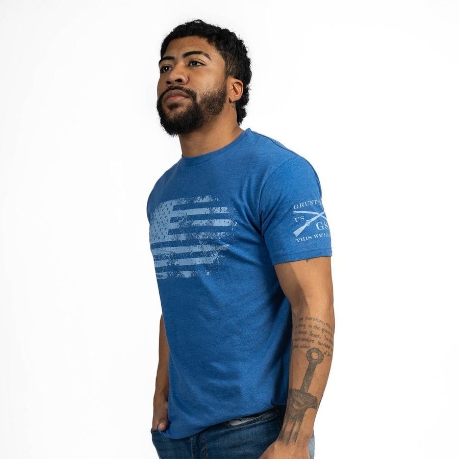 Grunt Style Vintage American T-Shirt - Royal