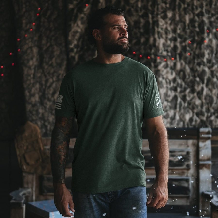 Grunt Style Basic T-Shirt - Heather Forest Green