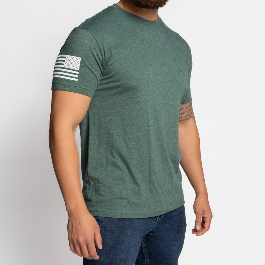 Grunt Style Basic T-Shirt - Heather Forest Green