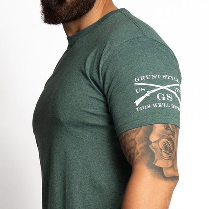 Grunt Style Basic T-Shirt - Heather Forest Green