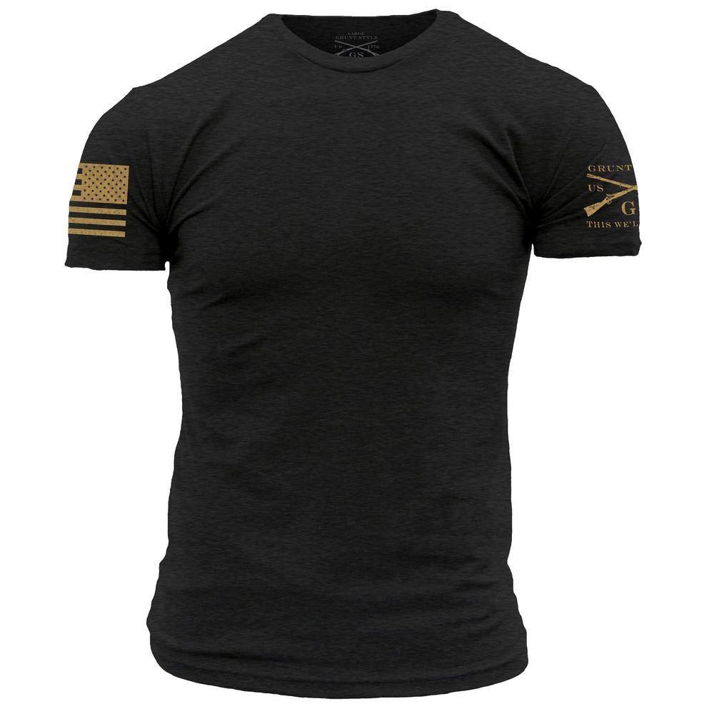 Grunt Style Men's Basic Tees | Black Basic Crew T-Shirt