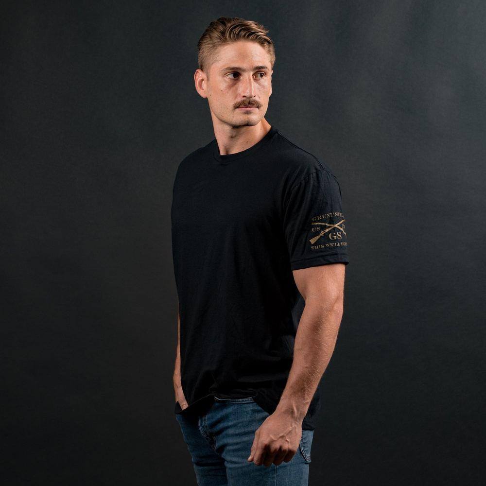 Grunt Style Men's Basic Tees | Black Basic Crew T-Shirt