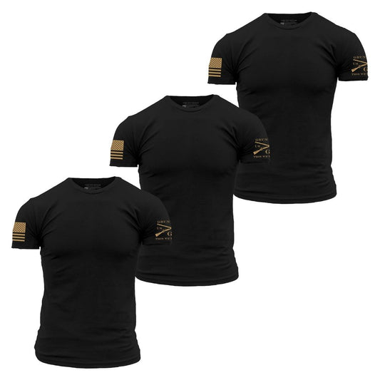 Grunt Style Basic T-Shirts - Black - 3 Pack
