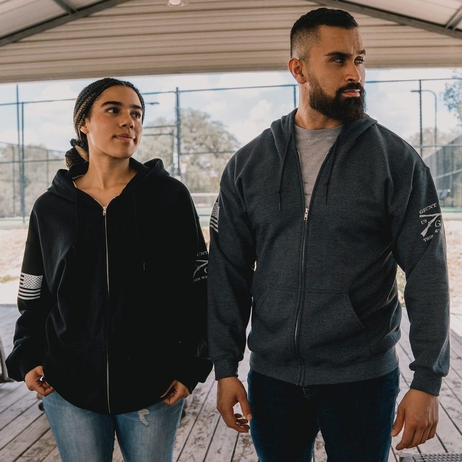 Grunt Style Basic Full-Zip Hoodie Zero Dark 2-Pack