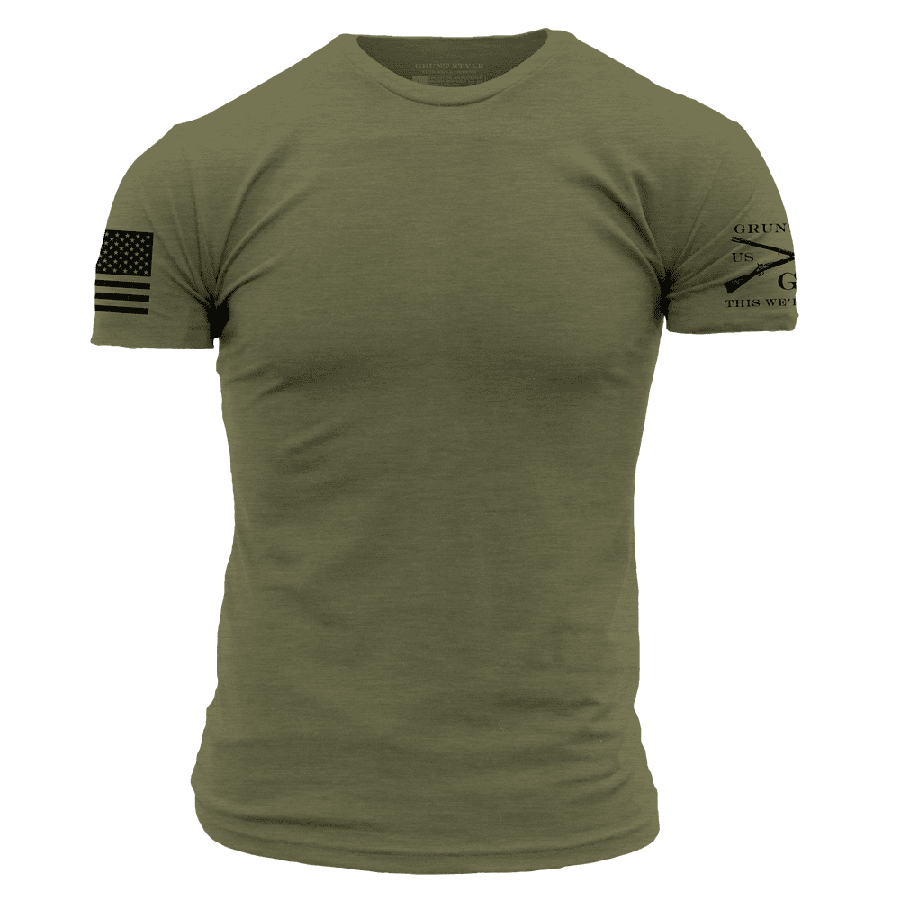 Grunt Style Basic T-Shirts - Military Green - 3 Pack