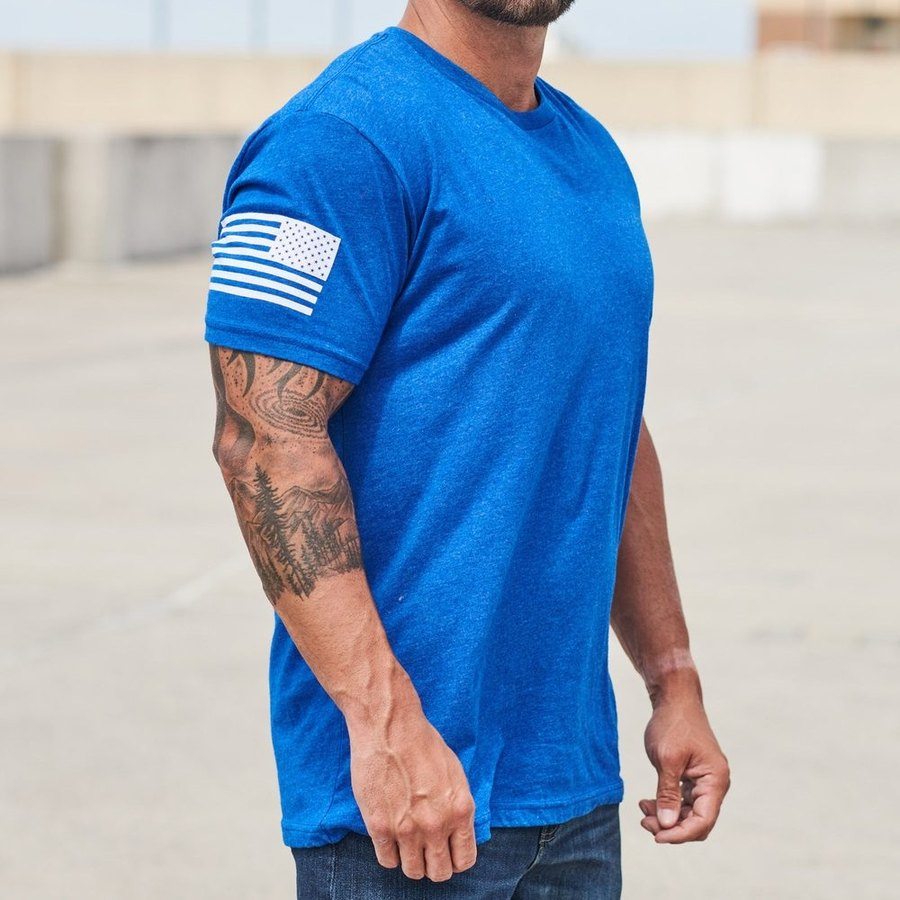 Grunt Style Men's Tee | Basic Crew - Blue