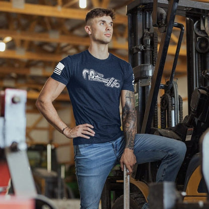 Grunt Style Like Father, Like Son T-Shirt - Midnight Navy