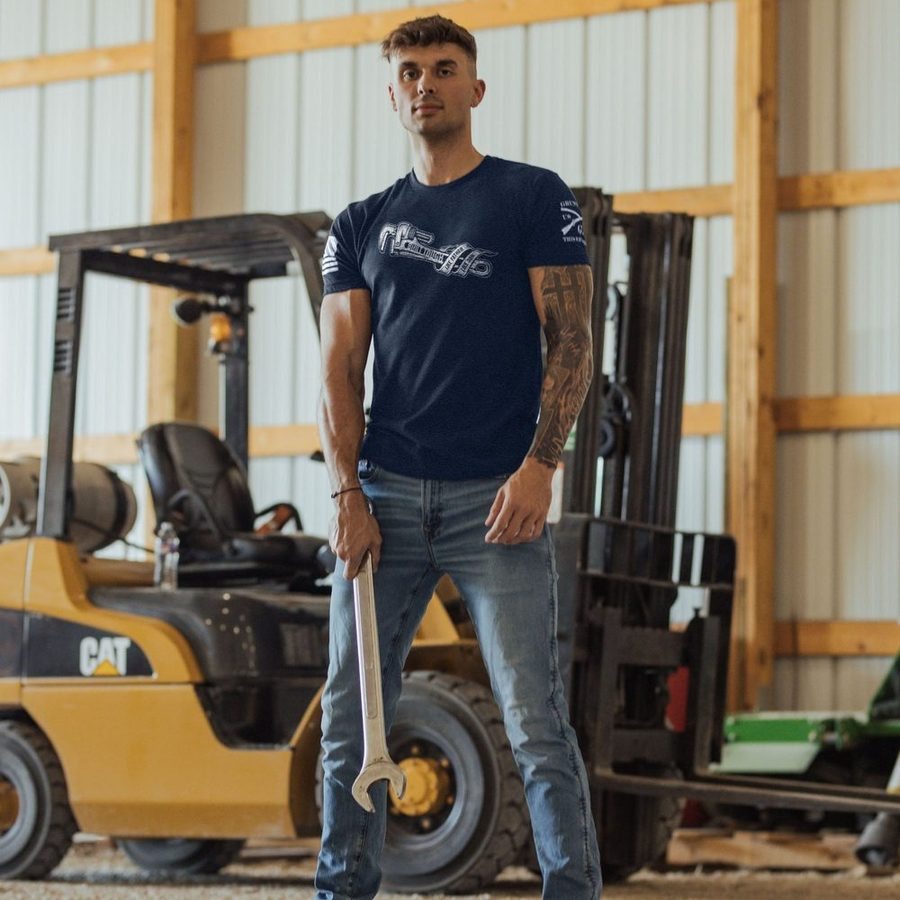 Grunt Style Like Father, Like Son T-Shirt - Midnight Navy