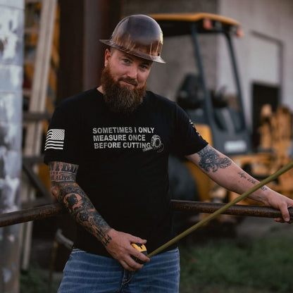 Grunt Style Measure Once T-Shirt - Black