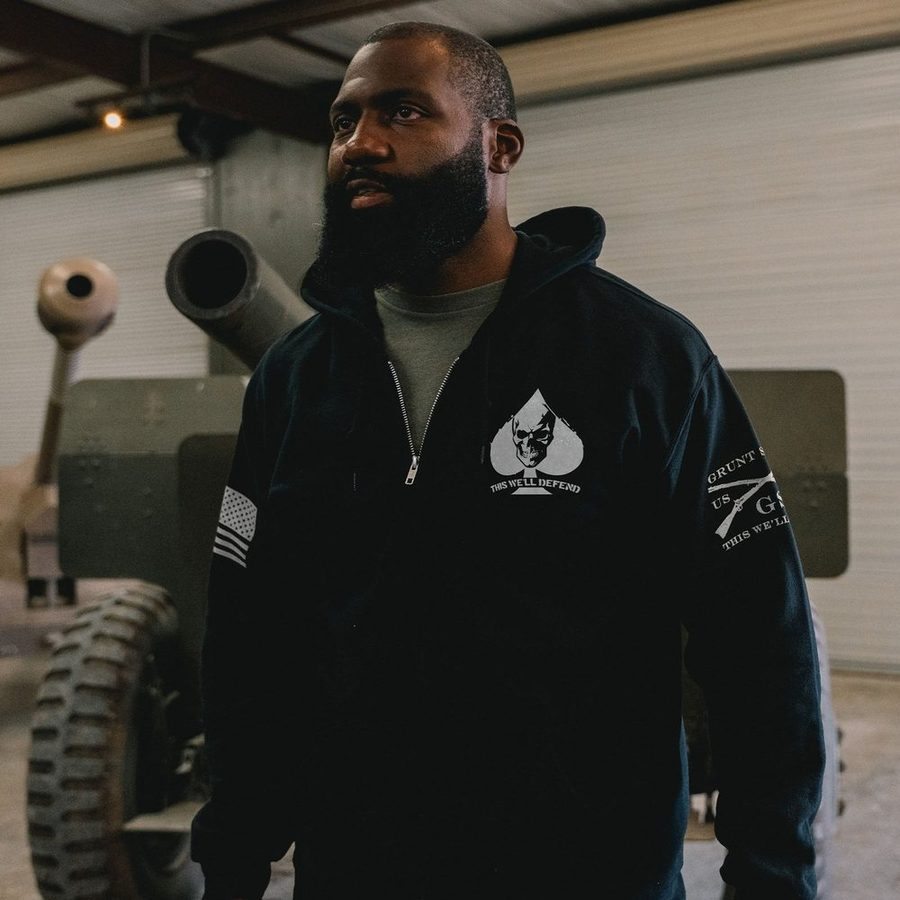 Grunt Style Death Dealer Full-Zip Hoodie - Black