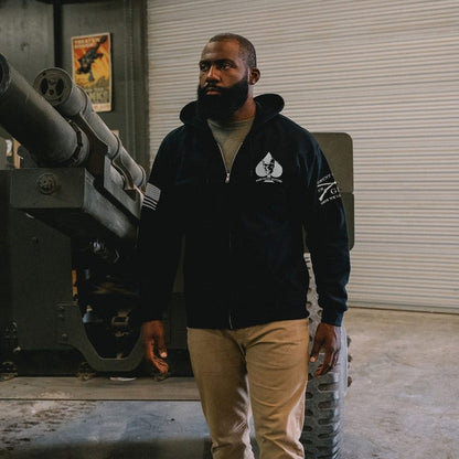 Grunt Style Death Dealer Full-Zip Hoodie - Black