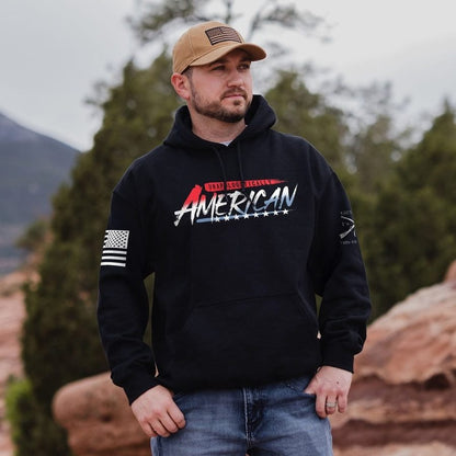 Grunt Style Unapologetically American Hoodie - Black
