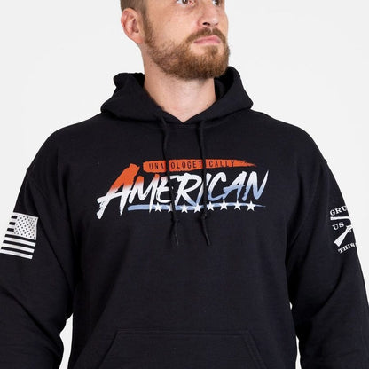 Grunt Style Unapologetically American Hoodie - Black
