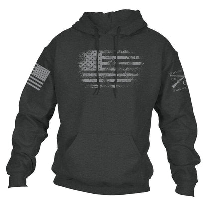 Grunt Style Vintage American Flag Hoodie