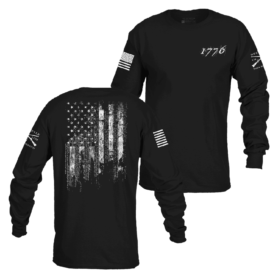 Grunt Style Patriotic Apparel - 1776 Flag Long Sleeve