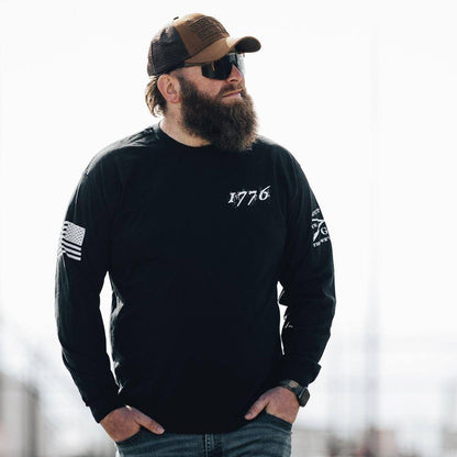 Grunt Style Patriotic Apparel - 1776 Flag Long Sleeve