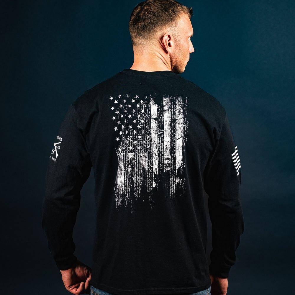 Grunt Style Patriotic Apparel - 1776 Flag Long Sleeve
