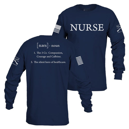 Grunt Style Nurse Defined Long Sleeve - Navy