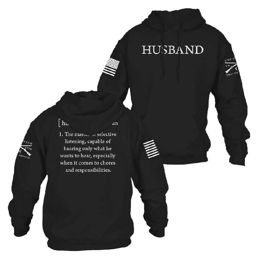 Grunt Style Husband Defined Hoodie - Black