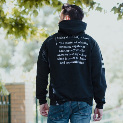 Grunt Style Husband Defined Hoodie - Black