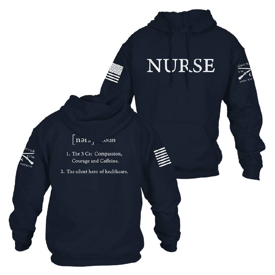 Grunt Style Nurse Defined Hoodie - Navy