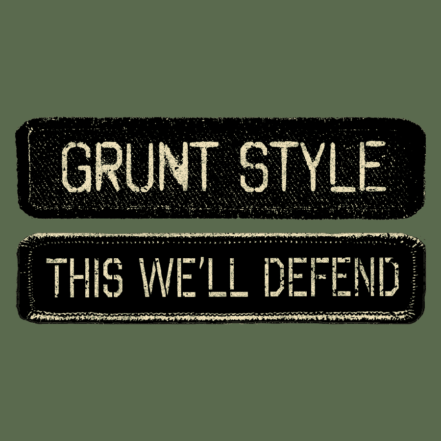 Grunt Style Name Tape Hoodie - Green Jacket