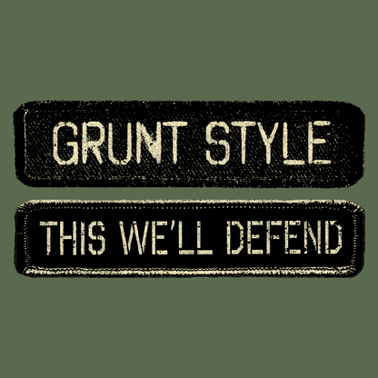 Grunt Style Name Tape Hoodie - Green Jacket