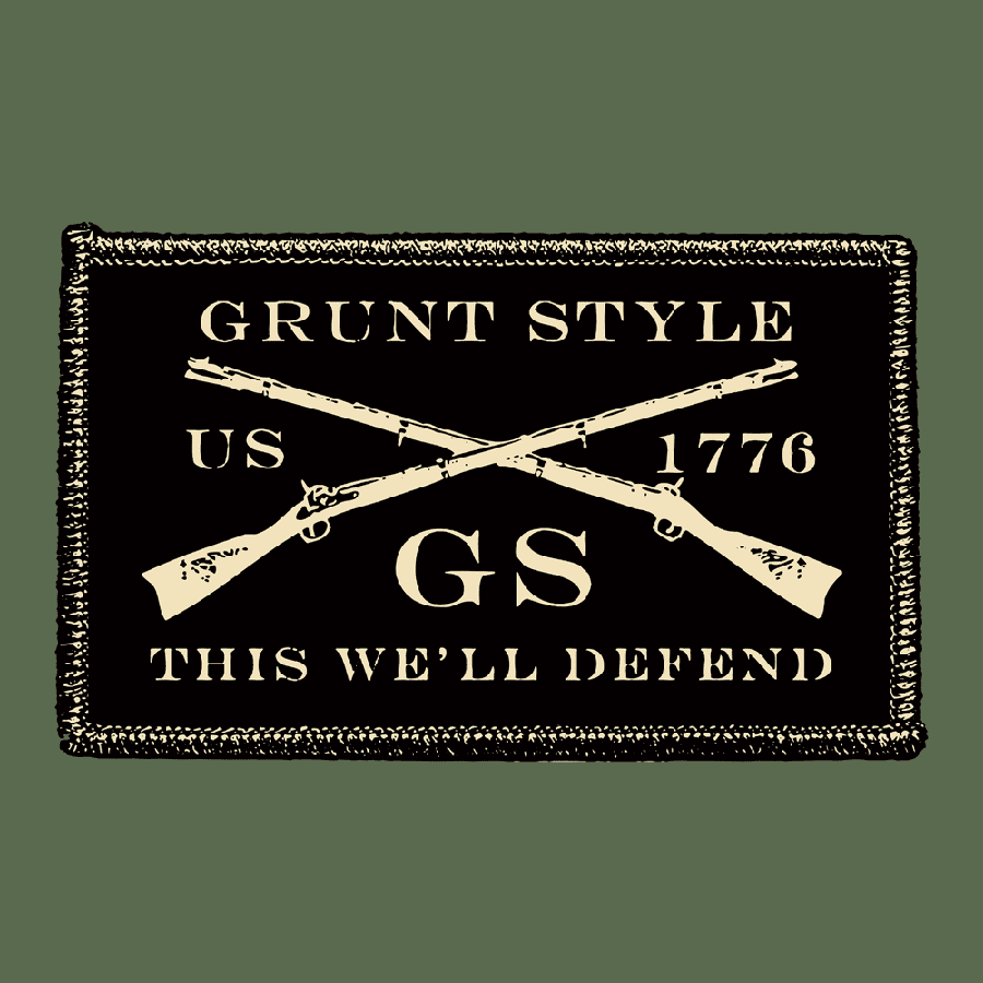 Grunt Style Name Tape Hoodie - Green Jacket