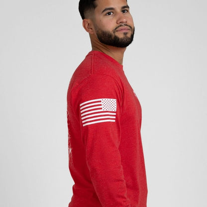 Grunt Style 1776 Flag Long Sleeve - Red