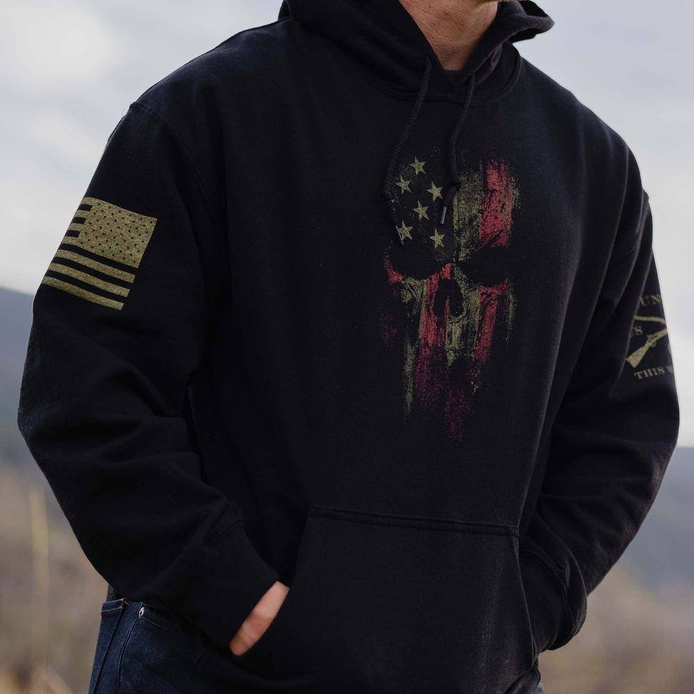 Grunt Style American Flag Hoodie | American Reaper 2.0