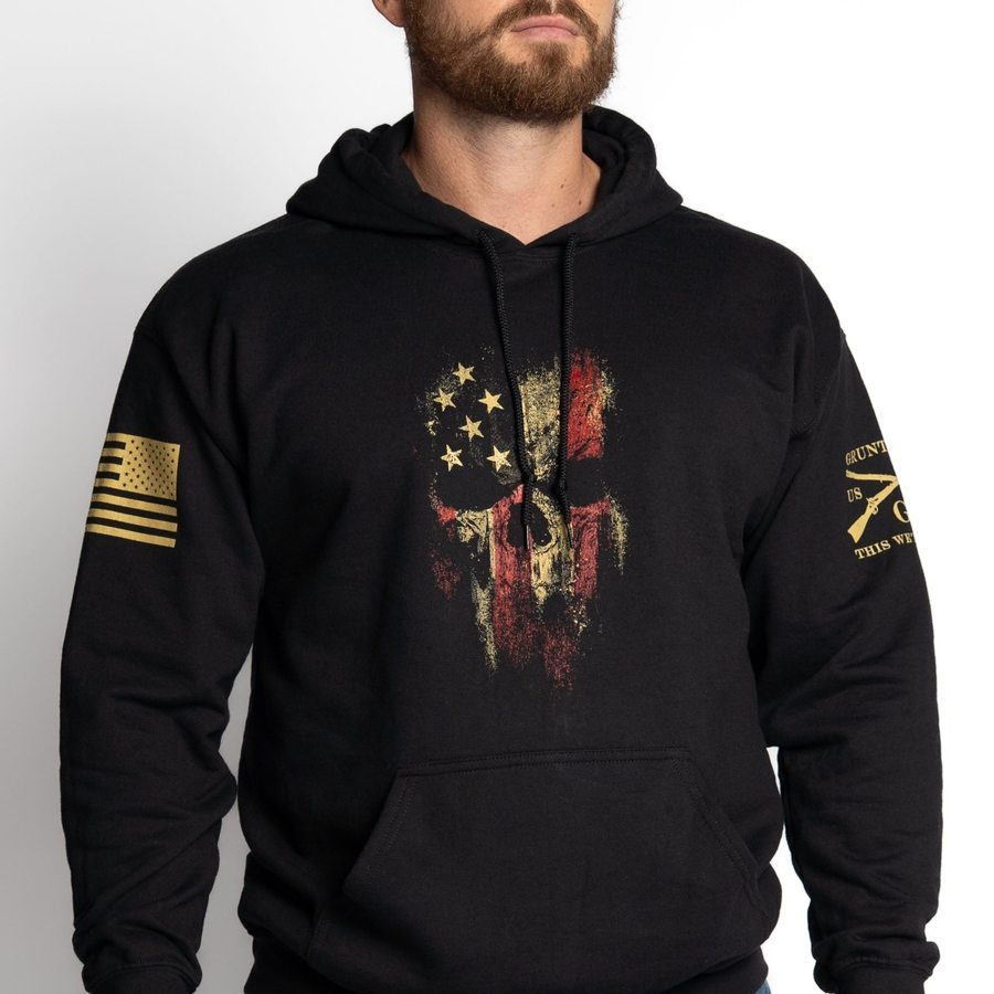 Grunt Style American Flag Hoodie | American Reaper 2.0