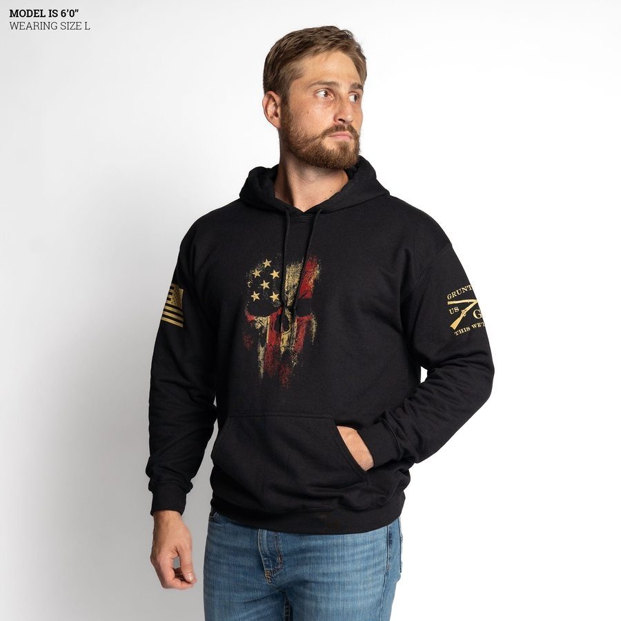 Grunt Style American Flag Hoodie | American Reaper 2.0
