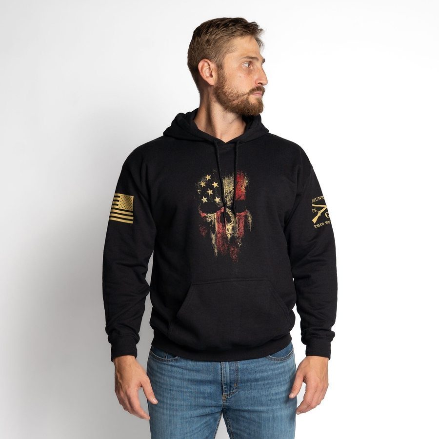 Grunt Style American Flag Hoodie | American Reaper 2.0