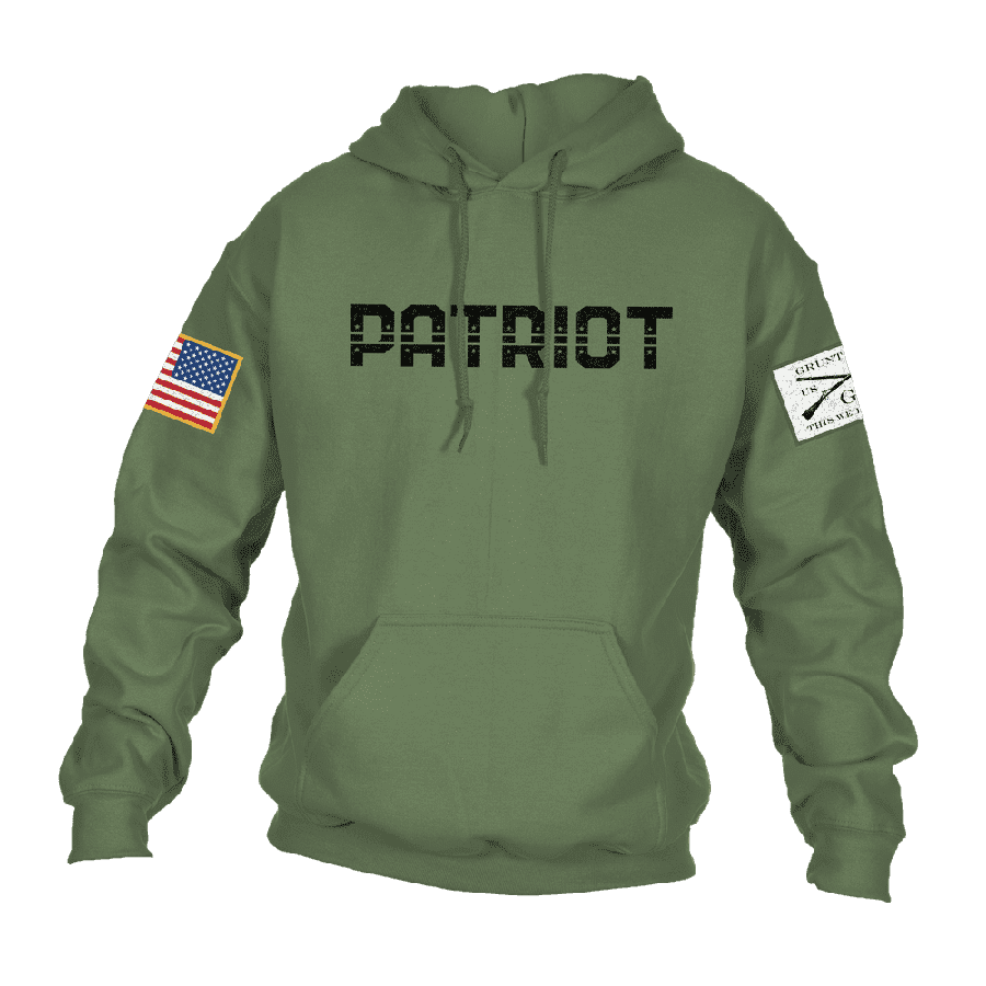 Grunt Style Patriot Hoodie - Military Green