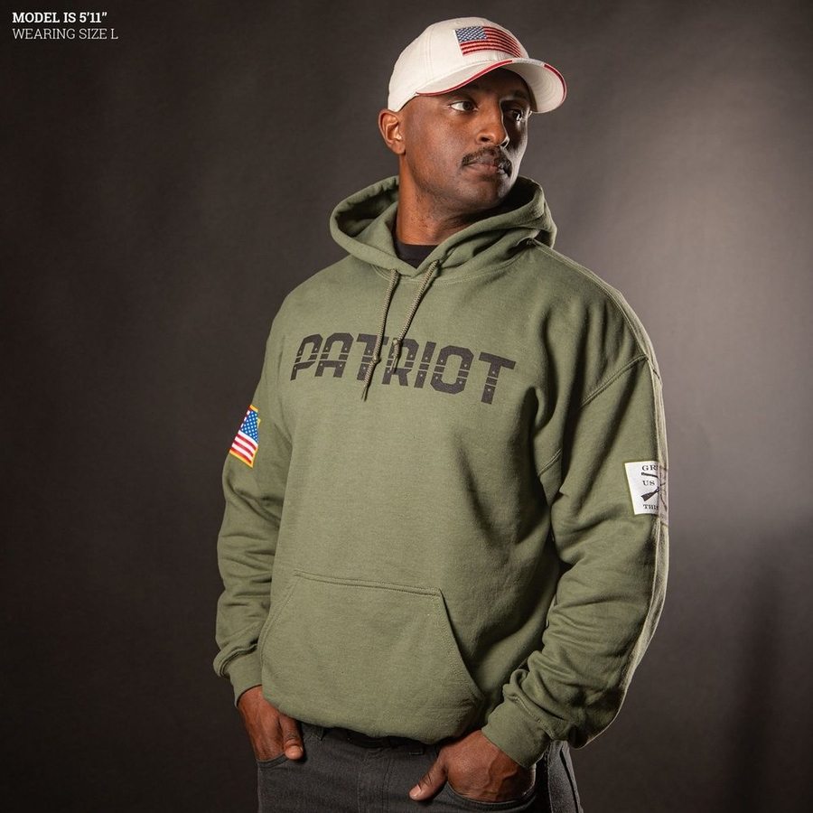 Grunt Style Patriot Hoodie - Military Green