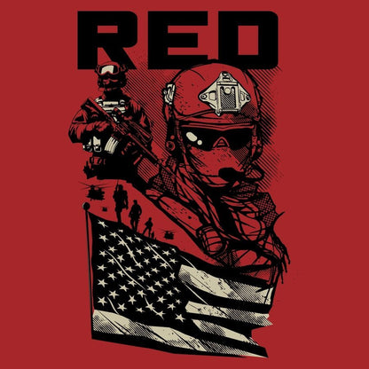 Grunt Style Women's Mission RED Slim Fit T-Shirt - Red
