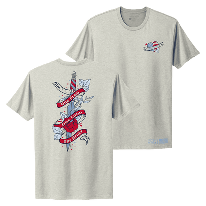 Grunt Style Women's One Flag Boyfriend Fit T-Shirt - Sand